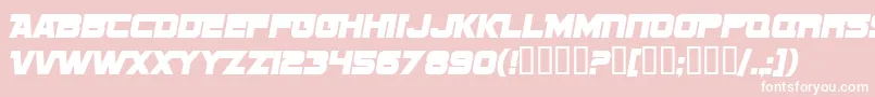 SF Sports Night NS Alternate Font – White Fonts on Pink Background