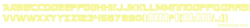 SF Sports Night NS AltUpright-Schriftart – Gelbe Schriften