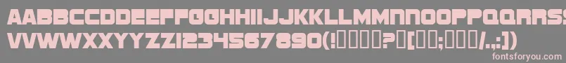 SF Sports Night NS Upright Font – Pink Fonts on Gray Background