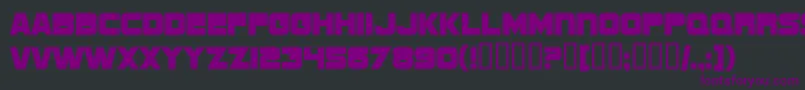 SF Sports Night NS Upright Font – Purple Fonts on Black Background