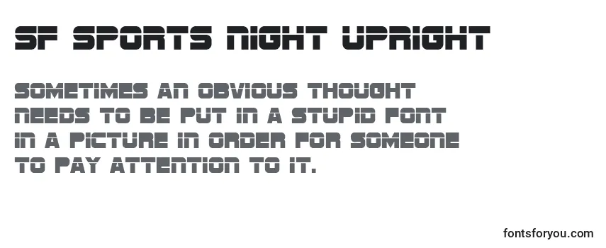 SF Sports Night Upright Font