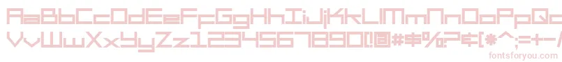 SF Square Head Bold-Schriftart – Rosa Schriften