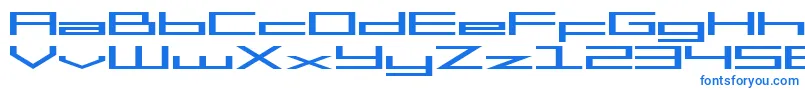 Шрифт SF Square Head Extended – синие шрифты