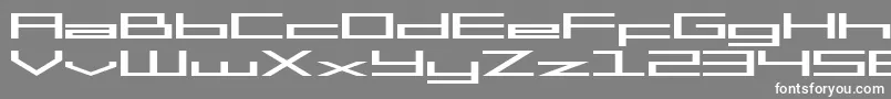 Шрифт SF Square Head Extended – белые шрифты на сером фоне