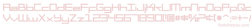 Fonte SF Square Head – fontes cor-de-rosa