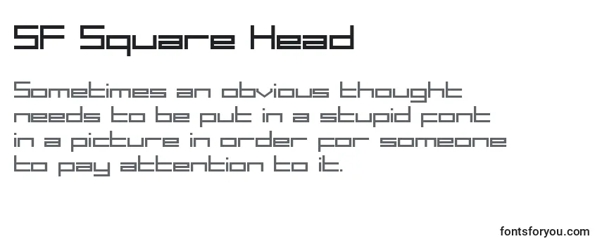 SF Square Head Font