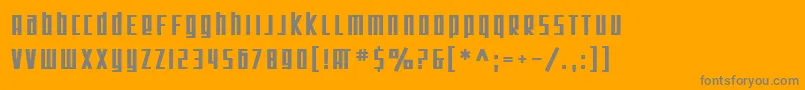 SF Square Root Bold Font – Gray Fonts on Orange Background