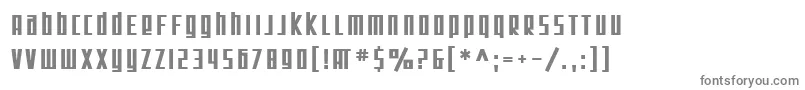フォントSF Square Root Bold – 白い背景に灰色の文字