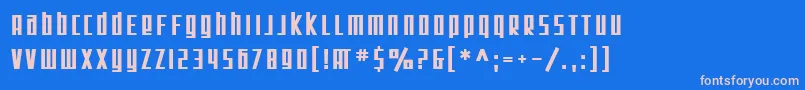 Saiba mais sobre a fonte SF Square Root Bold Fonte SF Square Root Bold – fontes rosa em um fundo azul