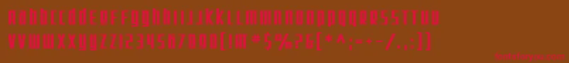 fuente SF Square Root Bold – Fuentes Rojas Sobre Fondo Marrón