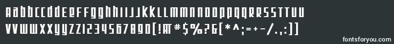 フォントSF Square Root Bold – 白い文字