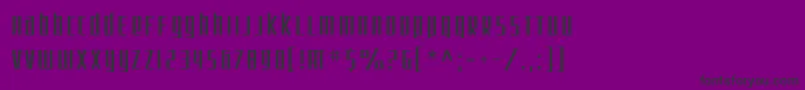 SF Square Root Font – Black Fonts on Purple Background