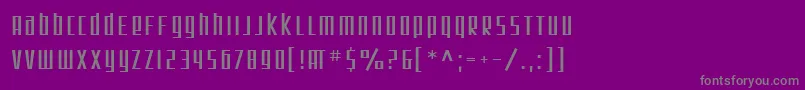SF Square Root Font – Gray Fonts on Purple Background