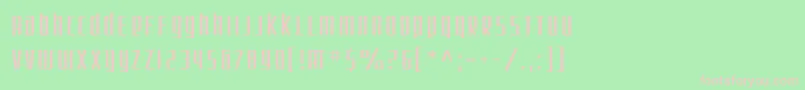 SF Square Root Font – Pink Fonts on Green Background