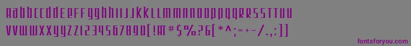 Шрифт SF Square Root – фиолетовые шрифты на сером фоне