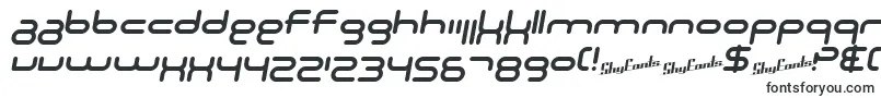 SF Technodelight NS Italic-fontti – leveät fontit