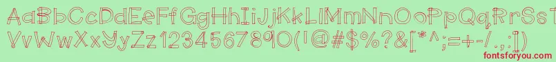 Hellomakerspace Font – Red Fonts on Green Background