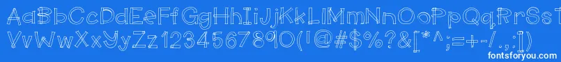 Hellomakerspace Font – White Fonts on Blue Background