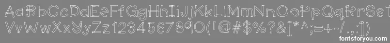 フォントHellomakerspace – 灰色の背景に白い文字