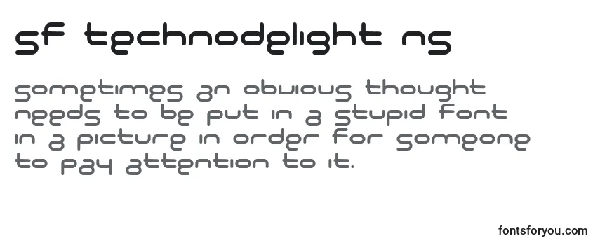 Review of the SF Technodelight NS Font