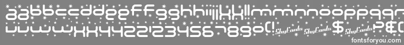 SF Technodelight Font – White Fonts on Gray Background