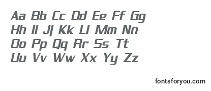 Review of the SF Theramin Gothic Bold Oblique Font