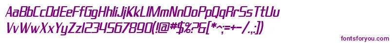 SF Theramin Gothic Condensed Oblique-fontti – violetit fontit
