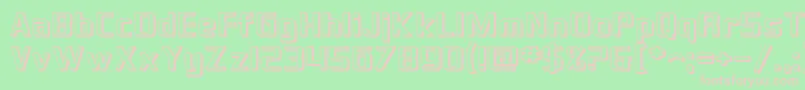 SF Theramin Gothic Shaded Font – Pink Fonts on Green Background