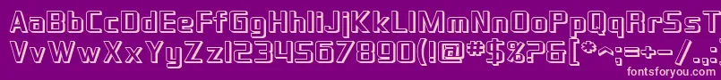 SF Theramin Gothic Shaded Font – Pink Fonts on Purple Background