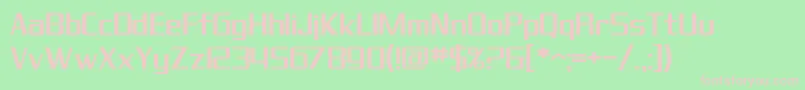 Шрифт SF Theramin Gothic – розовые шрифты на зелёном фоне