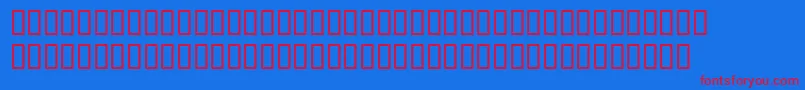 フォントBemboExpertExtraBold – 赤い文字の青い背景