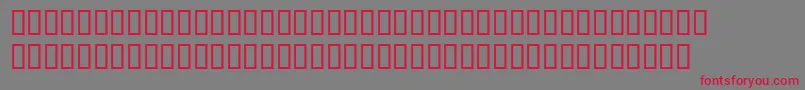 BemboExpertExtraBold Font – Red Fonts on Gray Background