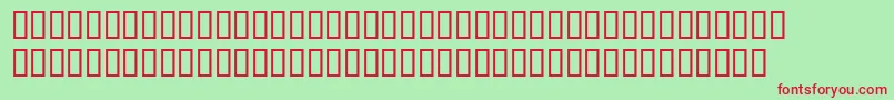 BemboExpertExtraBold Font – Red Fonts on Green Background
