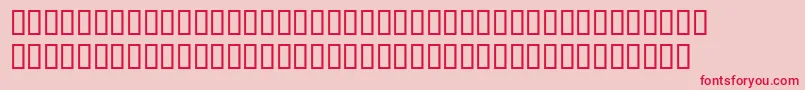 BemboExpertExtraBold Font – Red Fonts on Pink Background