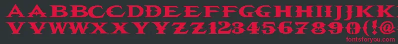 Vtcbelialsblade Font – Red Fonts on Black Background