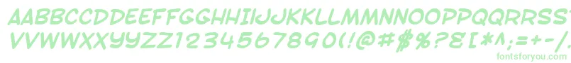 Fonte SF Toontime Bold Italic – fontes verdes