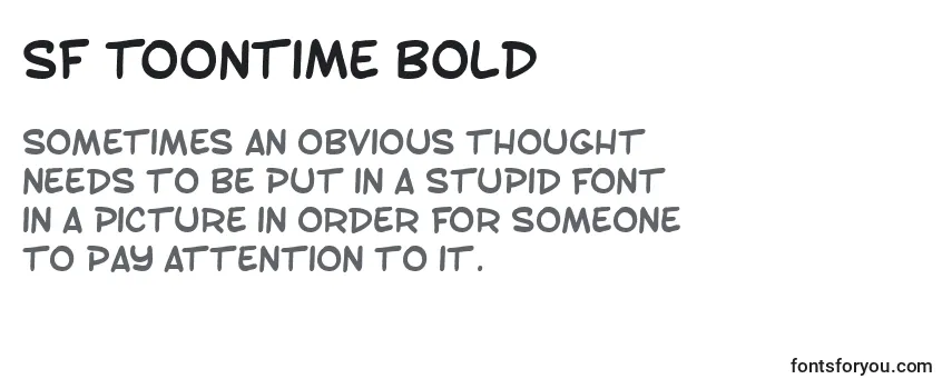 Review of the SF Toontime Bold Font