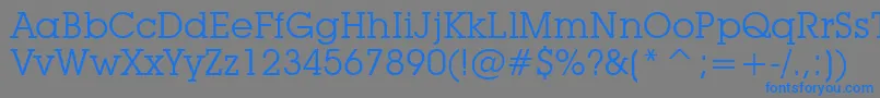 LubalinGraphBookBt Font – Blue Fonts on Gray Background