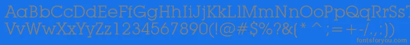LubalinGraphBookBt Font – Gray Fonts on Blue Background