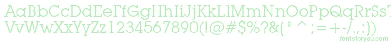 フォントLubalinGraphBookBt – 緑のフォント
