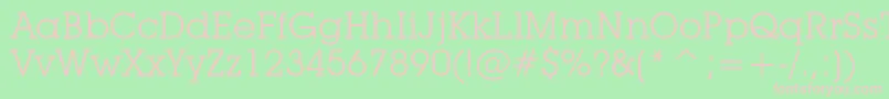 LubalinGraphBookBt Font – Pink Fonts on Green Background