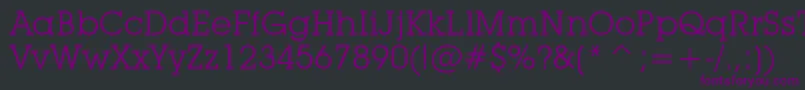 LubalinGraphBookBt Font – Purple Fonts on Black Background