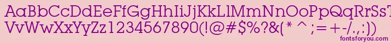 LubalinGraphBookBt Font – Purple Fonts on Pink Background