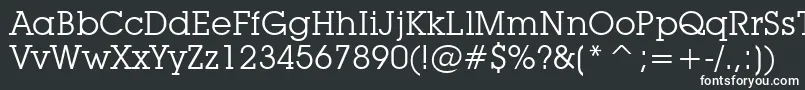 Шрифт LubalinGraphBookBt – белые шрифты на чёрном фоне