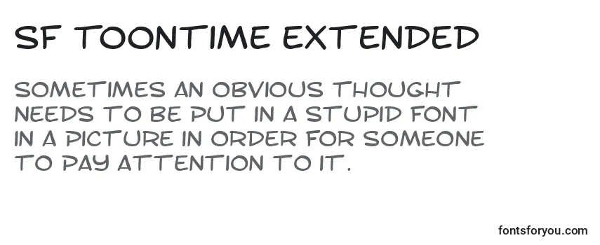 Review of the SF Toontime Extended Font