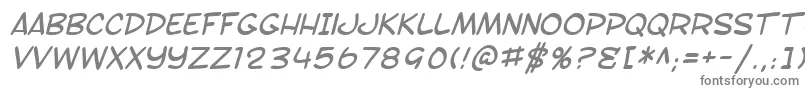 SF Toontime Italic-fontti – harmaat fontit