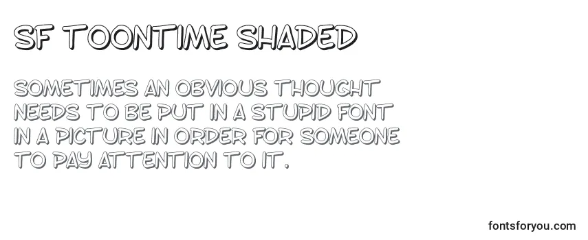 Review of the SF Toontime Shaded Font