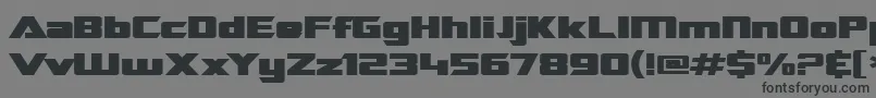 SF TransRobotics Extended Bold Font – Black Fonts on Gray Background