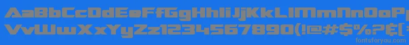 SF TransRobotics Extended Bold Font – Gray Fonts on Blue Background