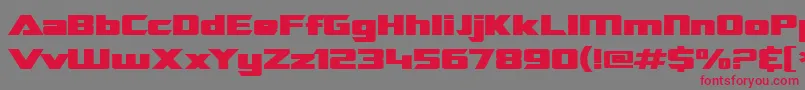 SF TransRobotics Extended Bold Font – Red Fonts on Gray Background